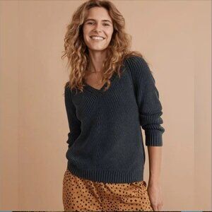 Marine Layer Ezra V-Neck Sweater-XS